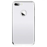 Husa iPhone 7 Plus GloMax 3in1 PerfectFit Argintie - Protectie Soc, Praf, Zgarieturi, Policarbonat, Design Premium
