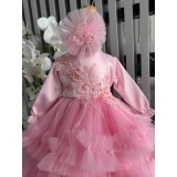 Cumpara ieftin Rochita botez Anne roz - DPH23