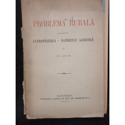 PROBLEMA RURALA - ST. ANTIM foto