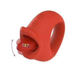 Vibrator Loves Tongue Swaying Red