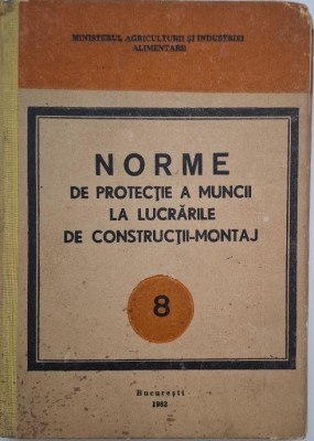 Norme de protectie a muncii la lucrarile de constructii-montaj (coperta putin uzata) foto