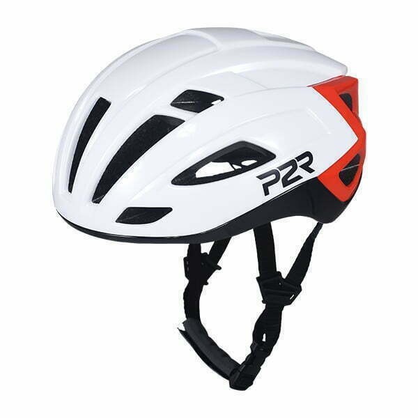 Casca Ciclism P2R RODEO - 59-61 cm, M-L, Alb-Rosu Ultimate FactoryBikes