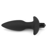 Dop Anal Cu Vibratii Anal Indulgence Collection Fantasy Plug, Negru, 14.5 cm