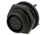 Conector circular soclu mamă 12 pini 50V BULGIN Buccaneer 400 IP68 PX0413/12S/PC