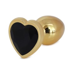 Dop Anal Hearty Buttplug, Medium, Auriu/Negru, Passion Labs