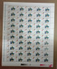 TIMBRE ROMANIA MNH LP1500/1999 10ani de la REVOLUTIA ROMANA -COALA de 50 timbre, Nestampilat