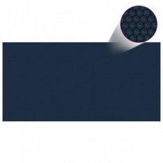 Folie solara plutitoare piscina, negru/albastru, 1000x500 cm PE GartenMobel Dekor