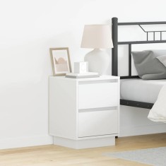 Noptieră cu LED albă 39x34.5x50 cm