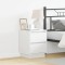 vidaXL Dulap de noapte cu sertar Alb 39 x 34.5 x 50 cm Lemn compozit 869610