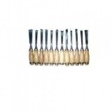 Set 12 Dalti Sculptura Lemn, Tamplarie, 20cm, Otel Tratrat - Sculeprofionline