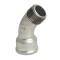 Fiting filet fontă maleabilă cot 45&deg; 3/4&quot; IG x 3/4&quot; AG