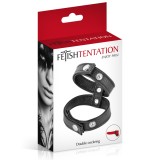 Inel Penis, Double Cockring, leather, Fetish Tentation