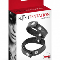 Inel Penis, Double Cockring, leather, Fetish Tentation