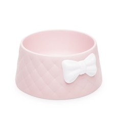 Bol pentru caini/pisici Yummie, 18 x 8 cm, plastic, Roz
