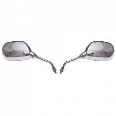 Oglinda cromata, moto scuter - Model Oval Chrome foto