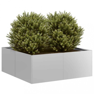 vidaXL Jardinieră 80x80x30 cm oțel galvanizat foto