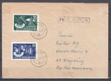 ROMANIA 1963 LP 573 IMPADURIREA SERIE/PLIC PAR AVION ROMANIA-GERMANIA