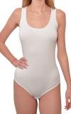 Body Dama Maiou Bretea Lata Luan, Bumbac Elastic, Alb, Tanga, XL. Body damă elegant, confortabil, diverse culori.