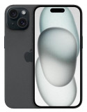Telefon Mobil Apple iPhone 15 Plus, Super Retina XDR OLED 6.7inch, 128GB Flash, Camera Duala 48 + 12 MP, Wi-Fi, 5G, iOS (Negru)