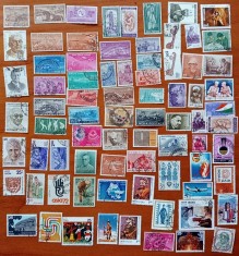 INDIA-(1950-80) ''LOT cca 80 timbre f vechi''-stampilate.--Vezi-Scan