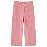 Cumpara ieftin Pantaloni de copii din velur, roz, 128