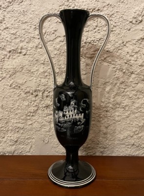 AMFORA DIN CERAMICA FINA - MARCAJ CERAMICA TITANO REP SAN MARINO H30CM foto