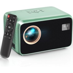 Videoproiector 1080P Full HD, WiFi 6, Bluetooth 5.2, 18000 Lumeni, Suporta 4K, AI Focalizare Automata, Corectie Trapezoidala, HDMI, USB, Audio, Zoom,