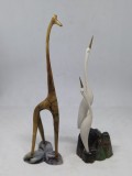 Set 2 figurine vechi din plastic. Girfa si starc