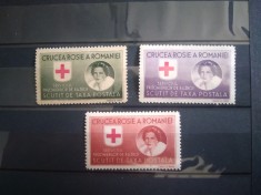 TIMBRE ROMANIA 1946 CRUCEA ROSIE SERVICIUL PRIZONIERILOR DE RAZBOI
