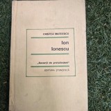 Ion Ionescu, savanti de pretutindeni - Cristea Mateescu