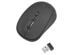 Mouse optic wireless USB negru 10m, 3 butoane