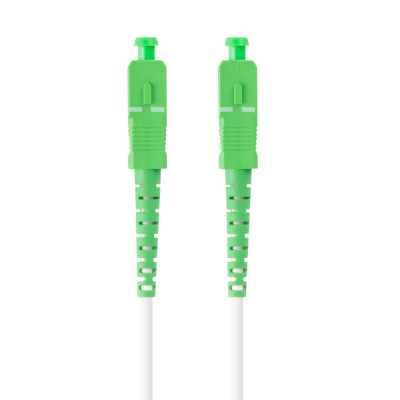 Cablu retea fibra optica cu lungime 30 m si conectori SC APC-SC APC, Lanberg Z43078, SM, SIMPLEX 3.0MM G657B3 LSZH, alb foto