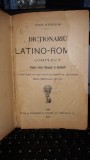 Dictionariu latino-roman (complect) - Ioan Nadejde , 1893