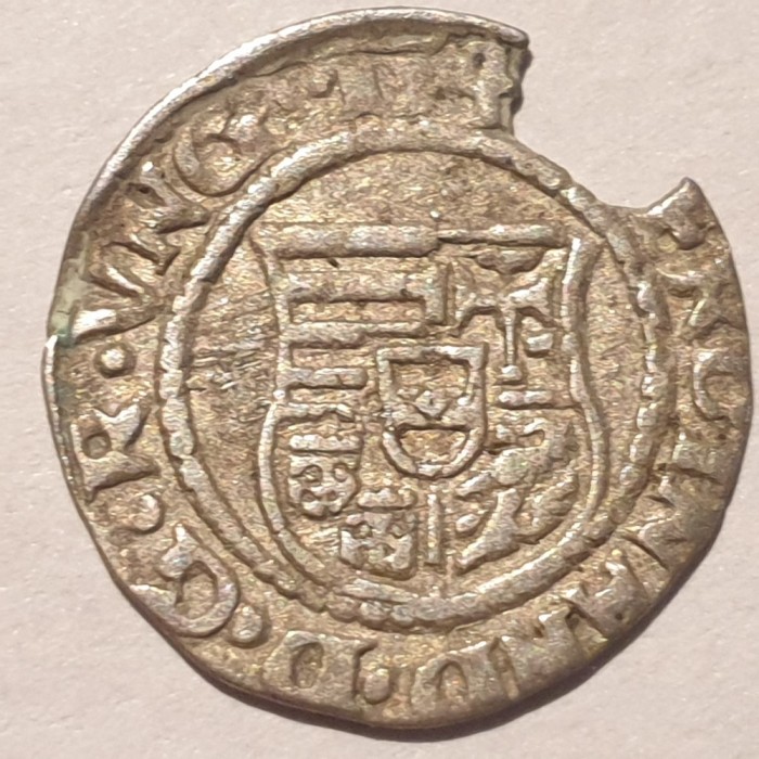Ungaria 1 denar 154? KB argint Ferdinand l