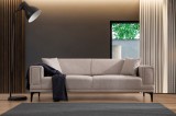 Canapea 3 locuri extensibila Horizon Maro deschis