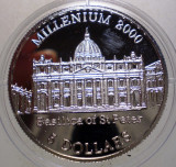 5.447 LIBERIA MILLENIUM 5 DOLLARS 2000 PROOF, Africa, Cupru-Nichel