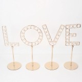 Cumpara ieftin Decoratiune LOVE, fier+sticla, 12x12x16cm