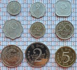 Cumpara ieftin Set 9 monede Sri Lanka 1,2,5,10,25,50 Cents, 1,2,5 Rupees 1978 - 2006 UNC - A021, Asia