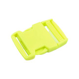 Catarama trident din plastic pentru textile, latime 30 mm, dimensiuni 58 x 39 mm Galben neon