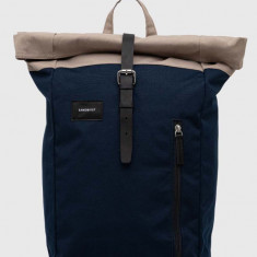 Sandqvist rucsac Dante culoarea bleumarin, mare, uni