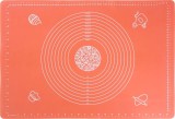 Covoras din silicon MagicHome pentru aluat, antiaderent, rosu, 64x45 cm