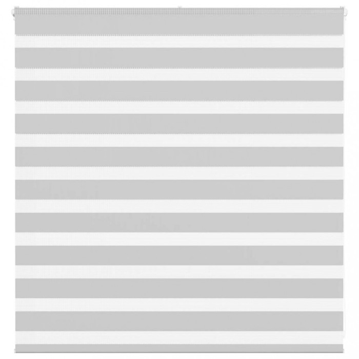 Gossi jaluzea tip zebra gri deschis latime tesatura 140,9cm poliester