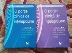 O portie zilnica de intelepciune 2 volume - Alan Cohen foto