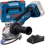 Bosch GWS 18V-11 + GAL 18V-40 - Polizor unghiular fara acumulatori Li-Ion 18 V - Ah 125 mm valiza speciala + Incarcator acumulatori Li-Ion