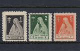 ROMANIA 1921 ASISTENTA SOCIALA TUBERCULOS REGINA MARIA SERIE MNH, Nestampilat