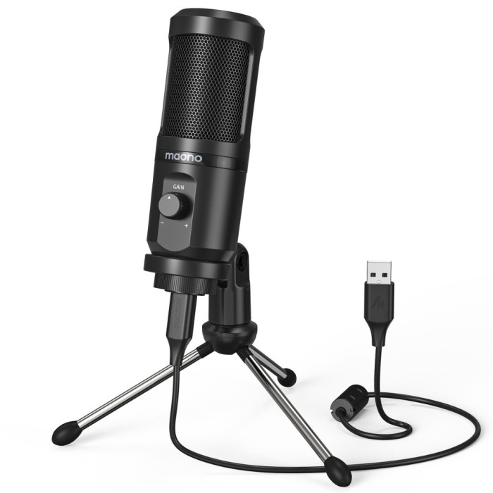 Microfon gaming Maono PM461TR, 192KHZ 24BIT, pentru streaming live, USB