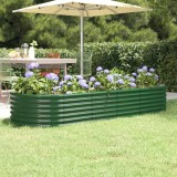vidaXL Strat &icirc;nălțat grădină 224x80x36 cm oțel vopsit electrostatic