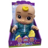 Papusa Bebelus Cocomelon JJ cu Sunete, Plus, Multicolor, 24 cm, Fete/Baieti, 3 ani+