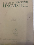 Revista Studii si cercetari lingvistice, anul XVI, nr. 3, 1965
