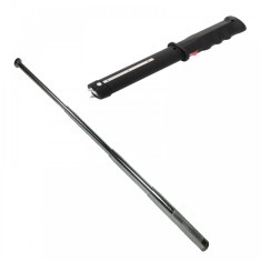 Baston cu electrosoc si lanterna TW 809 baston telescopic 77 cm cadou foto